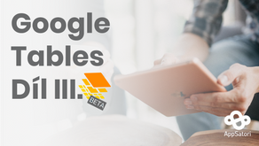 Pracujeme s Google Tables - díl III. - Úvodní stránka