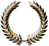 Gold Laurel wreath