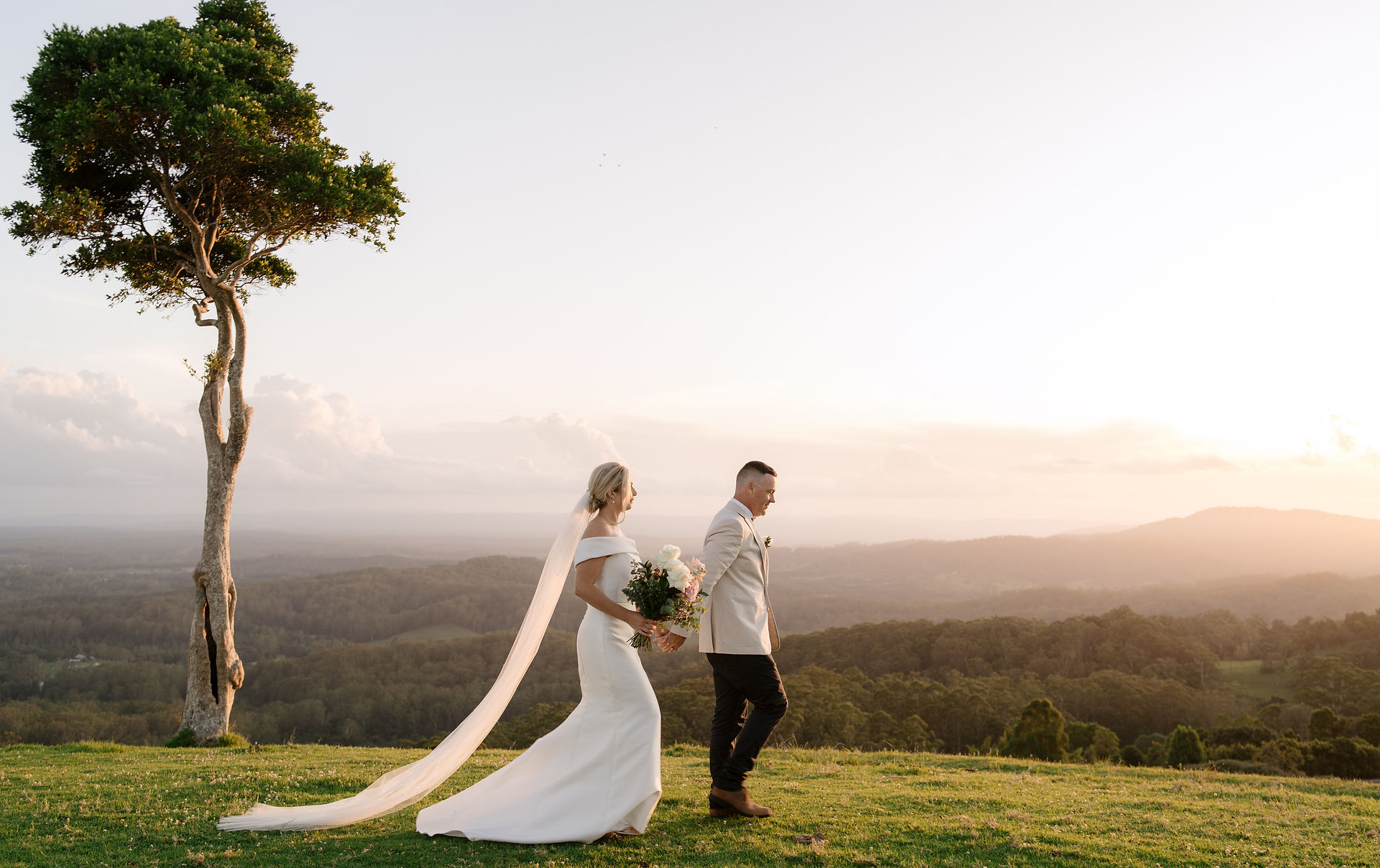 maleny wedding sunset