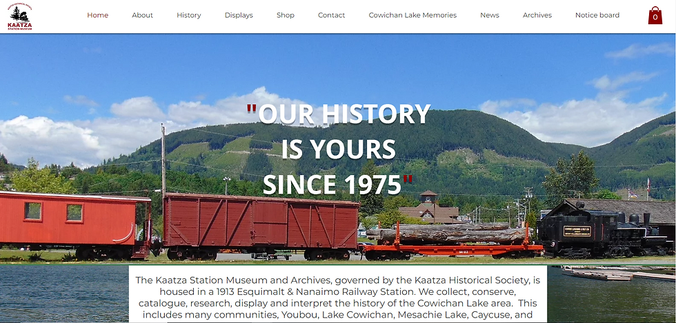Kaatza Station Museum Homepage