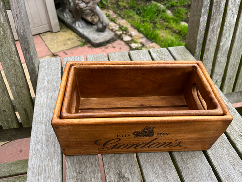 GORDON'S WOODEN STORAGE BOX | TheVintageChicBarn