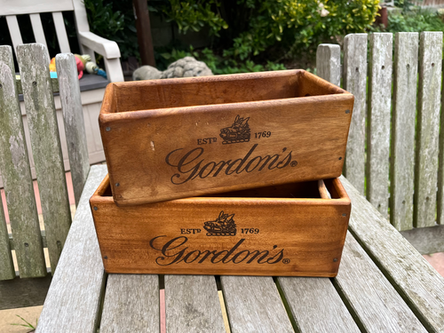 GORDON'S WOODEN STORAGE BOX | TheVintageChicBarn