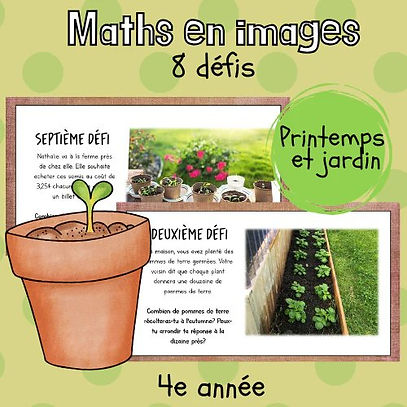 Maths par l'image - Jardinage (4e)
