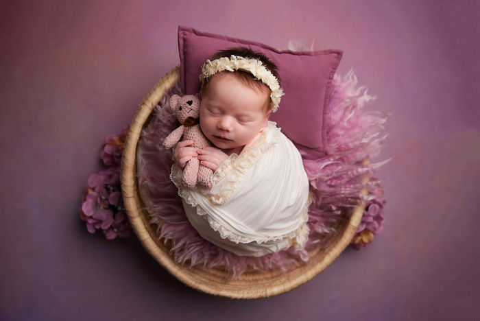 Perth Newborn Portrait Session in Studio