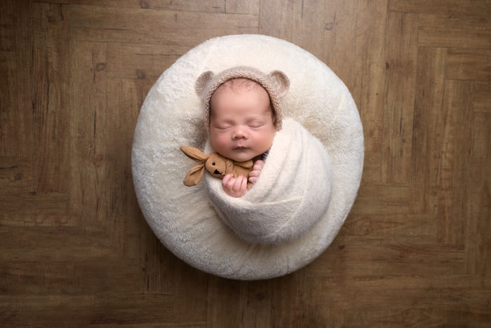 Perth Newborn Portrait Session in Studio