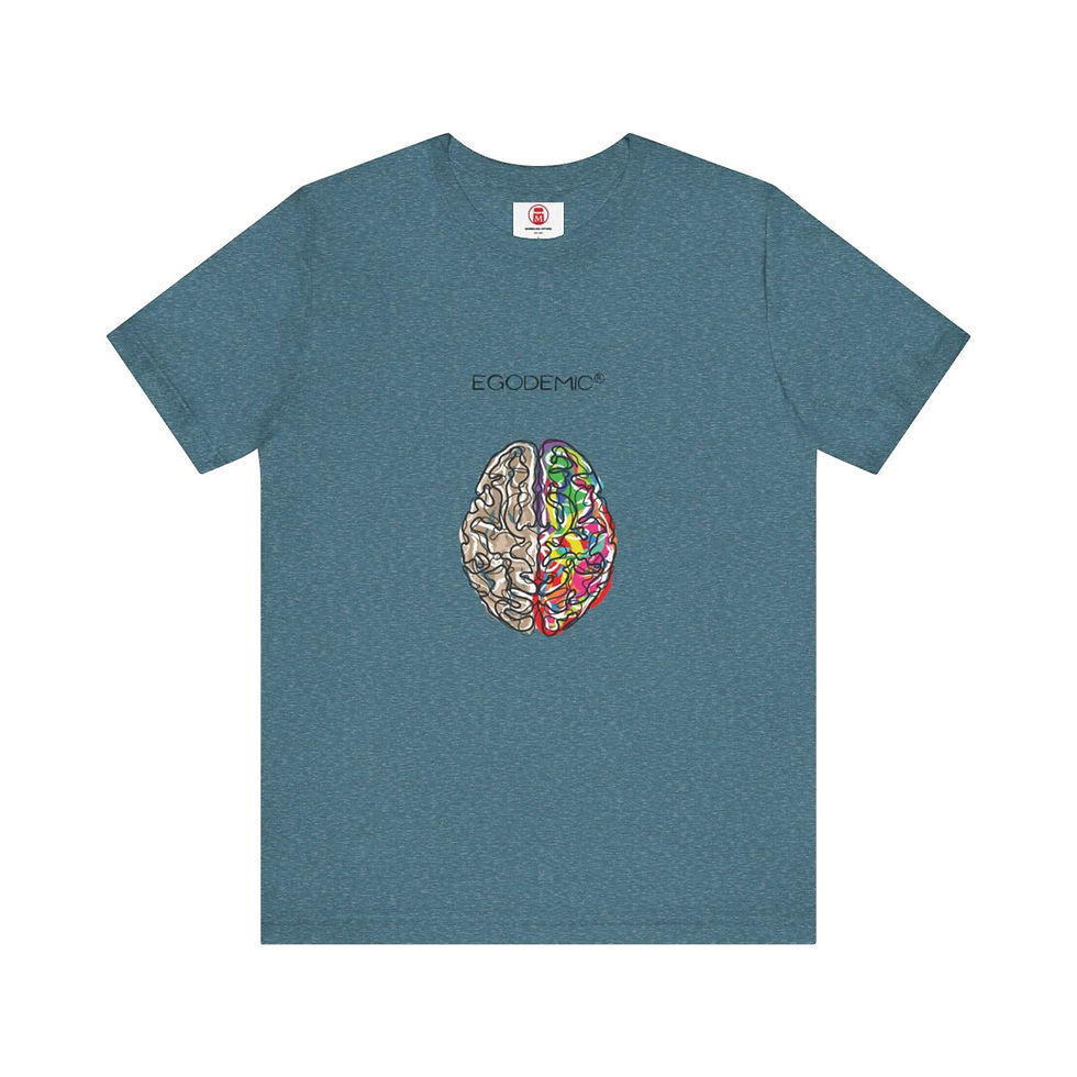 Thumbnail: EGOEMIC® BRAIN Unisex Jersey Short Sleeve Tee