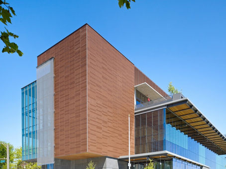 Vancouver Library built with terracotta siding