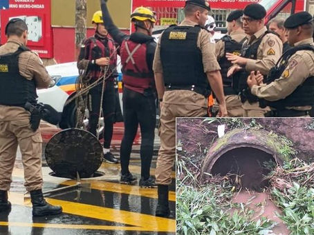 Garoto de 7 anos é sugado por tubulação de córrego na Mina do João Paulo em Pouso Alegre