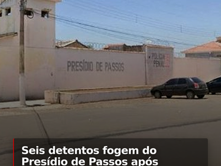 6 detentos fogem do presídio de Passos