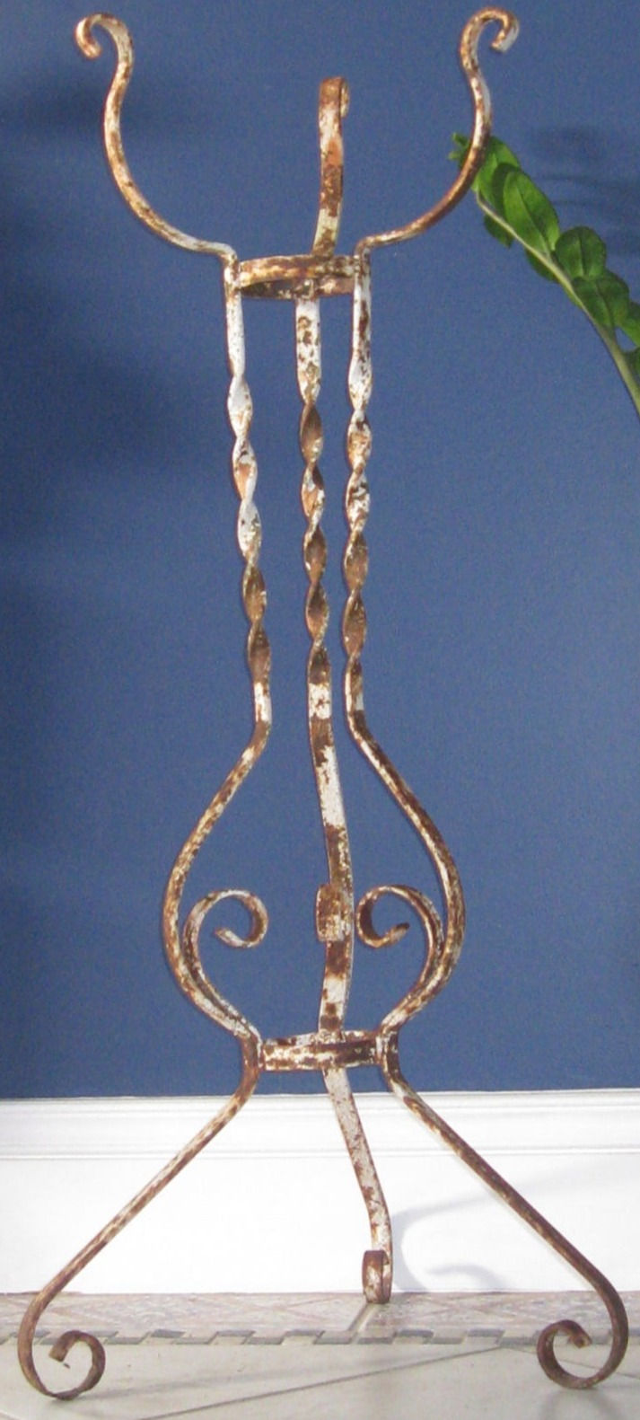 Thumbnail: Shabby Chic Victorian Iron Plant Stand