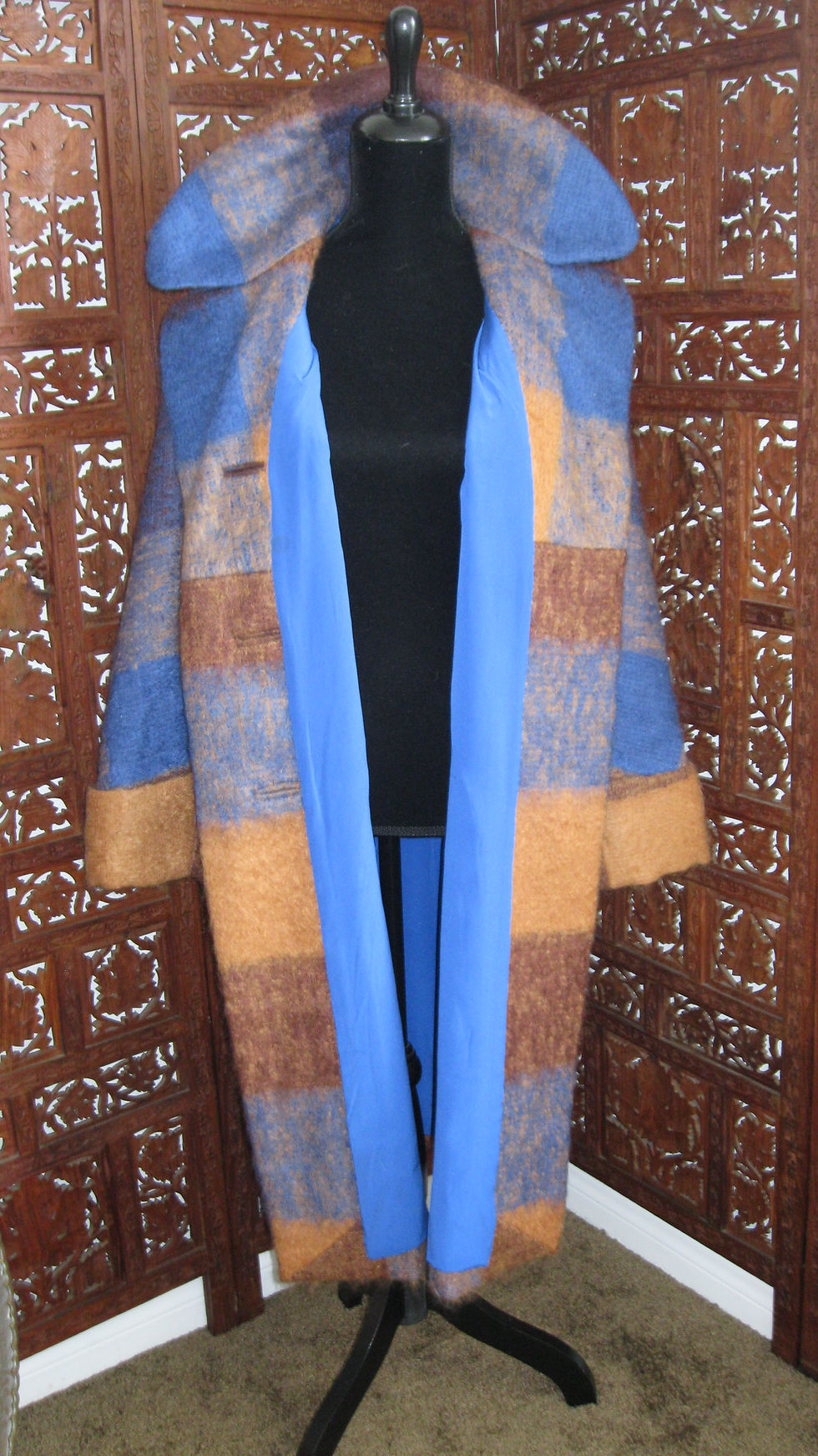Thumbnail: mohair swing coat w/ matching hat. lineing