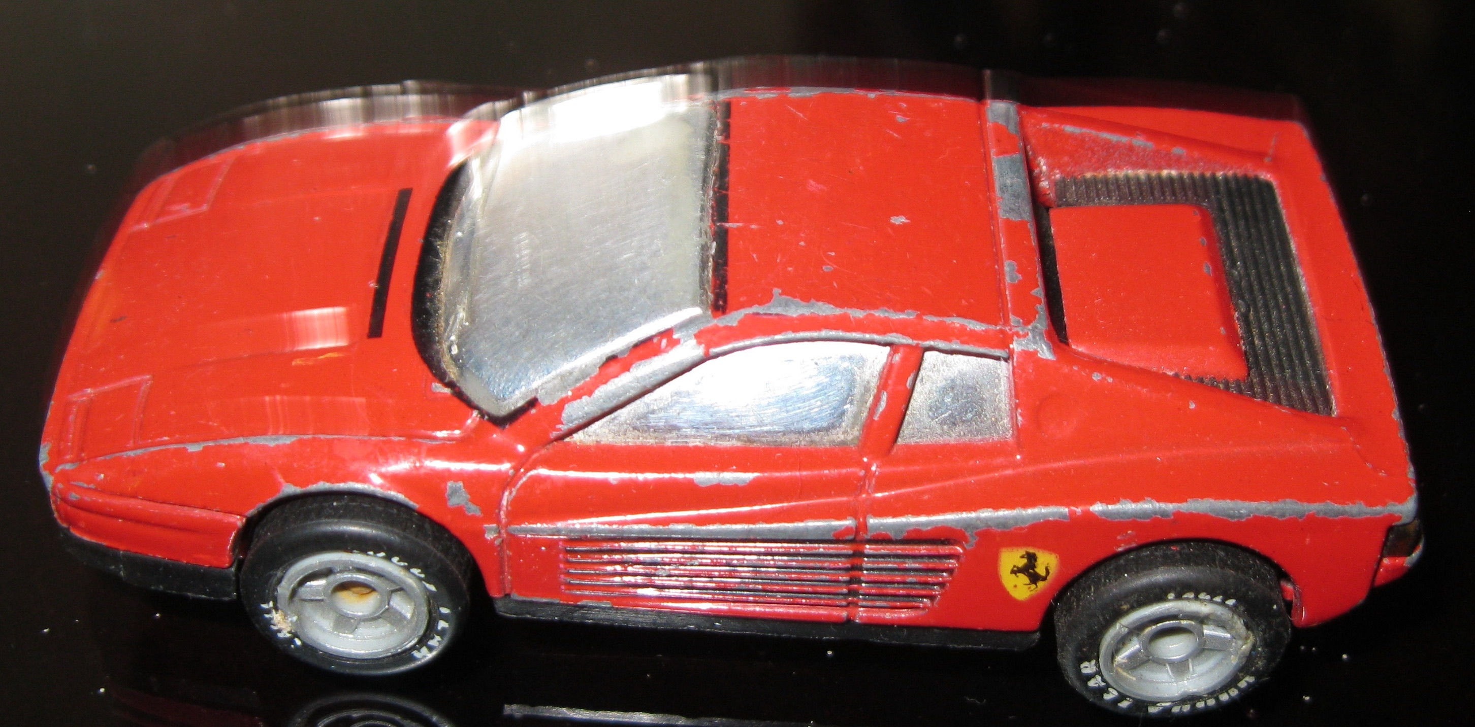 driverside view of ferrari