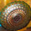 Thumbnail: Fenton Carnival Green Stipple Coin Dot Scalloped Edge Candy Bowl