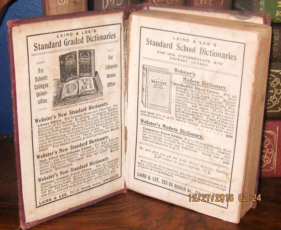 Thumbnail: 1905 Laird & Lee’s, Webster’s Modern Dictionary of the English Language