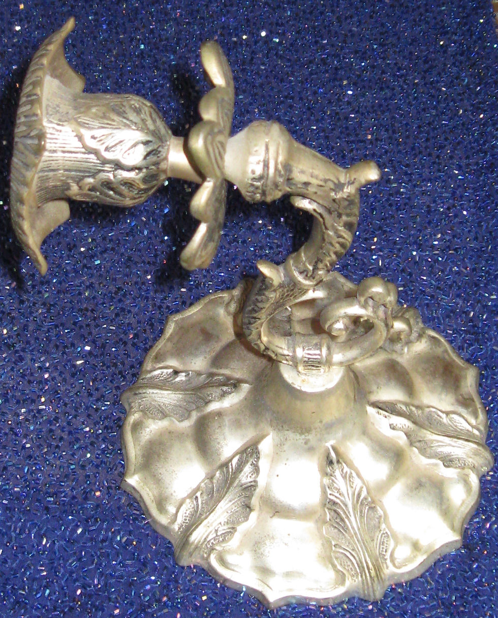 Thumbnail: art nouveau candle wall sconces
