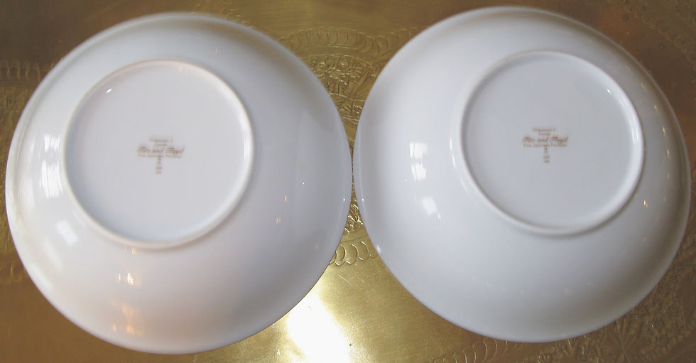Thumbnail: Fitz & Floyd Chaumont II Collection serving bowls.
