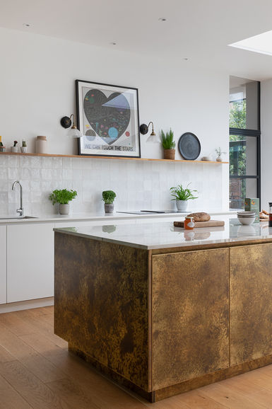 Beautiful Contemporary Kitchen Island Design by Steven Andrews Bespoke  - Oxford