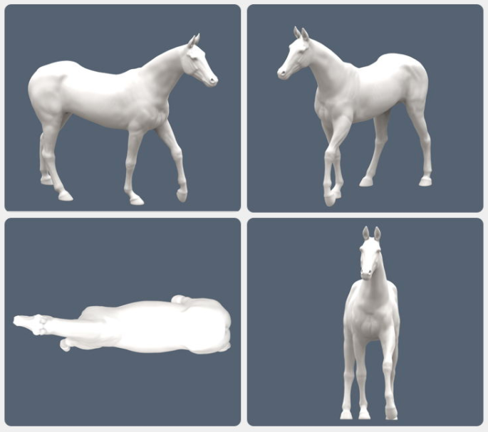 縮圖：Akhal-teke horses (Unicorn)by M.M.J.Z -X- MO SHU
