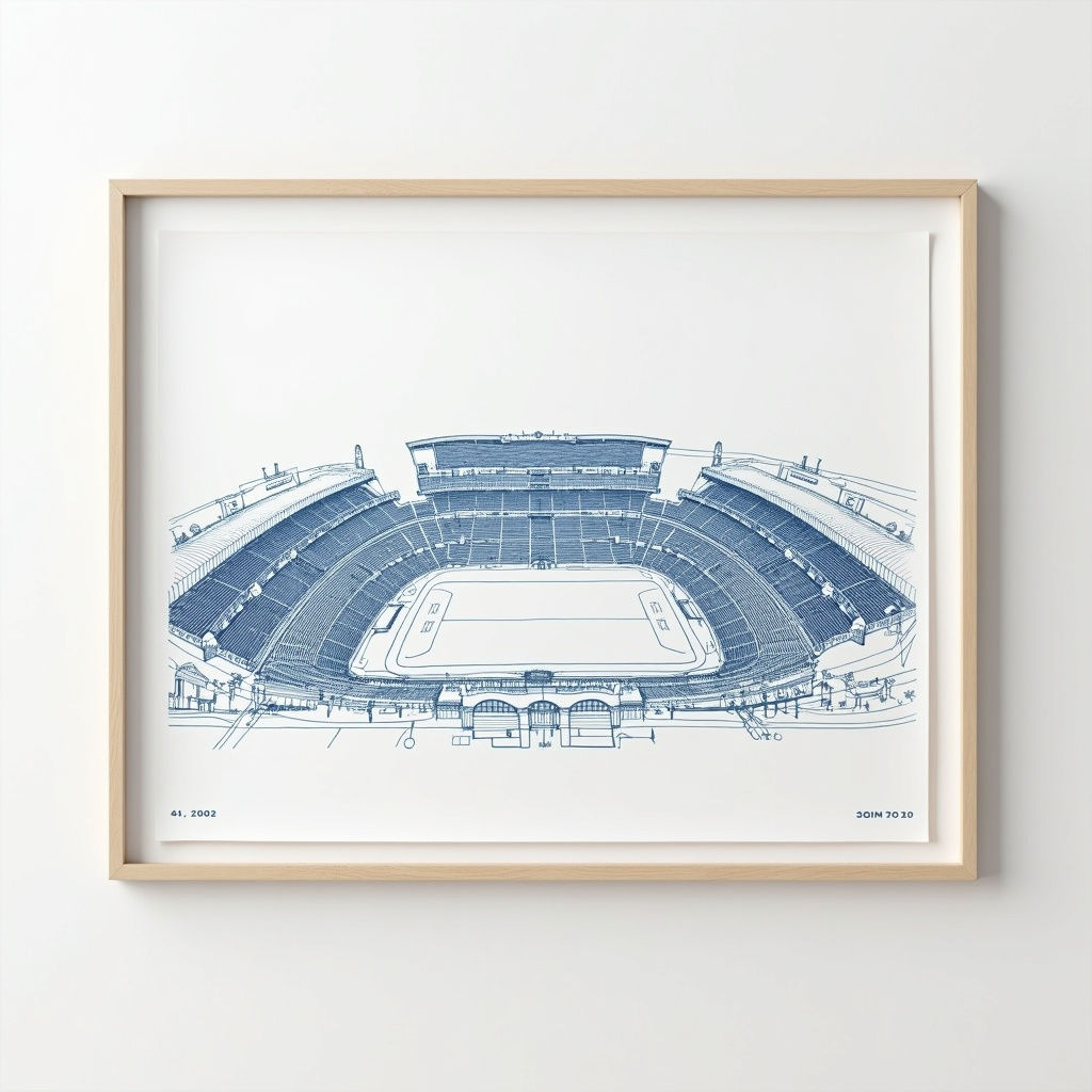 Stadium Blueprint Poster