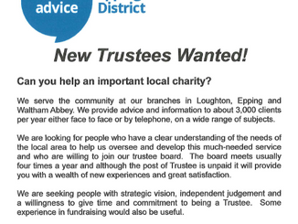 Citizens Advice Bureau New Trustees Wanted
