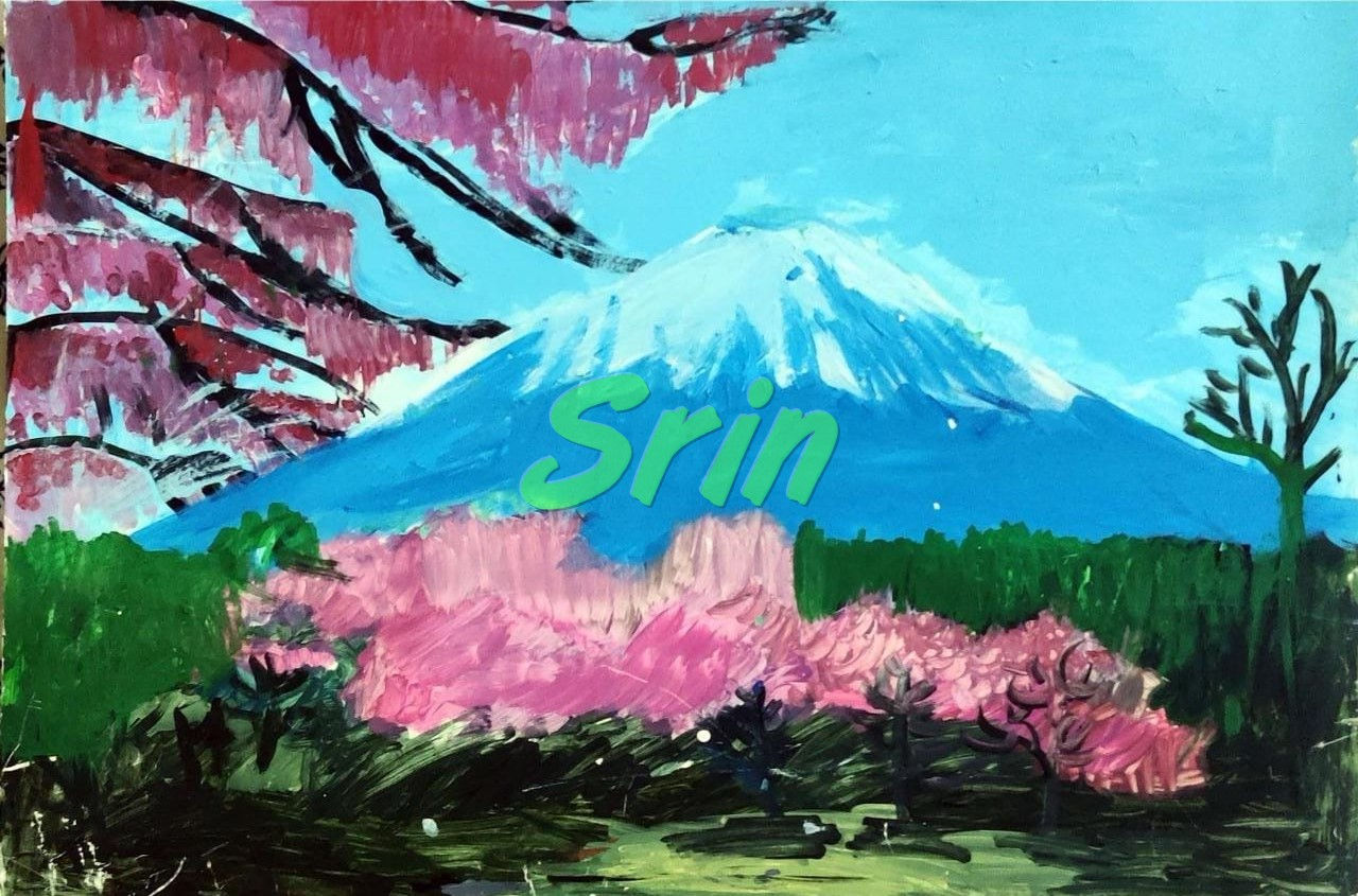 Mt. Fuji with cherry blossoms