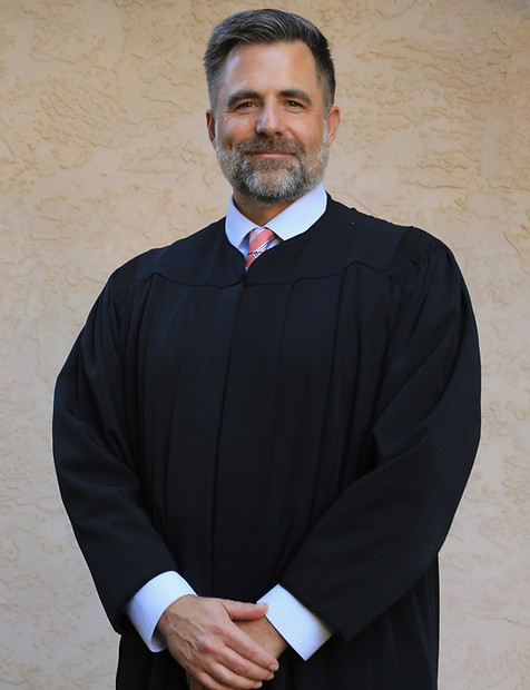 Ryan Davis in his robes