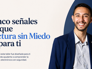 Alexis sobre un fondo azul con beige y la descripción del artículo a su izquierda.