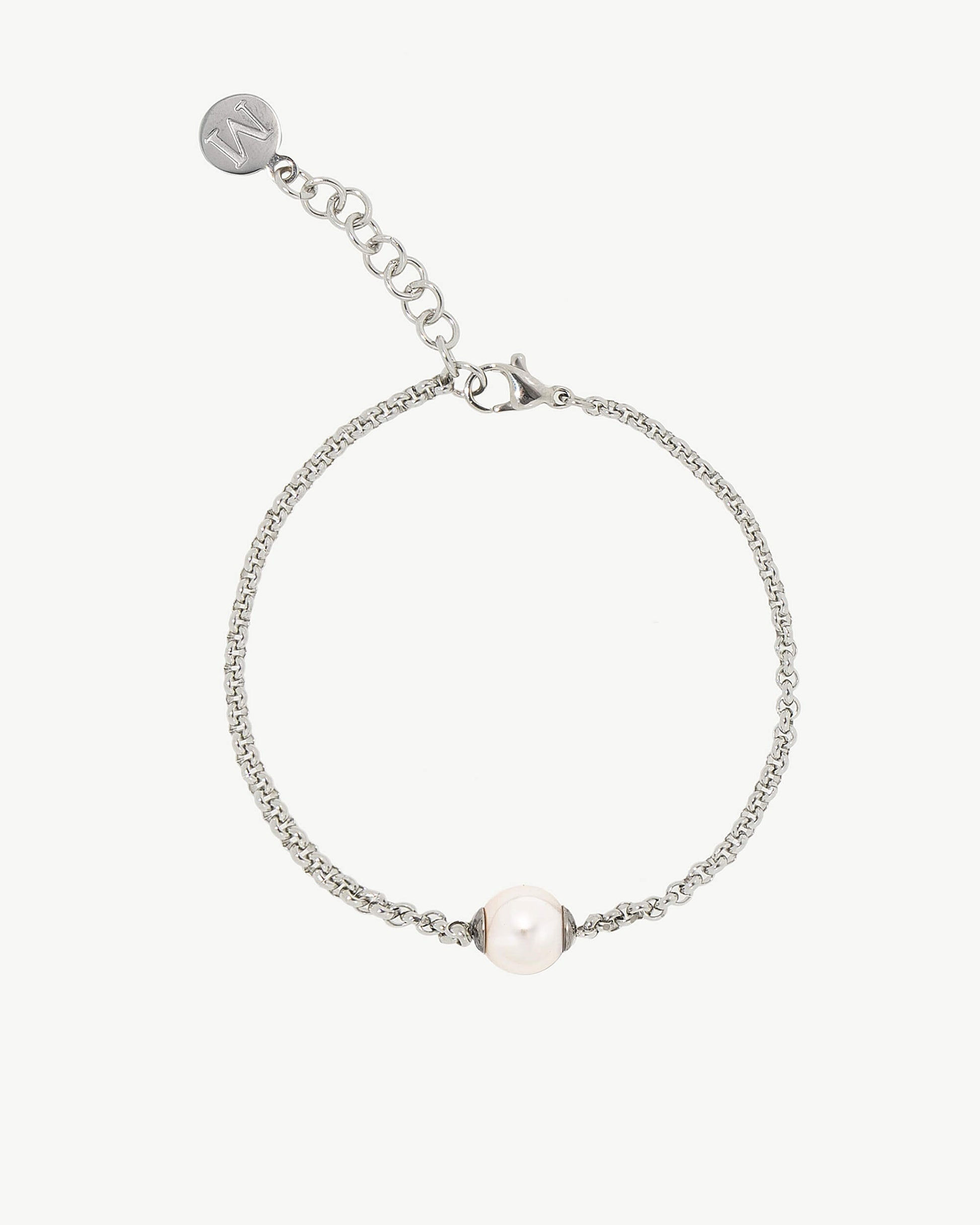Pulsera Cadena y Perla Nuada