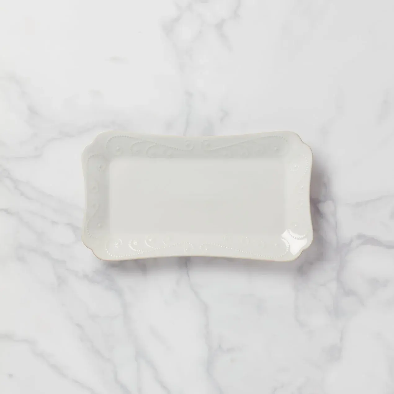 French Perle White Hors d'Oeuvres Tray