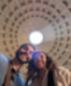 Nate and Camille at the Pantheon