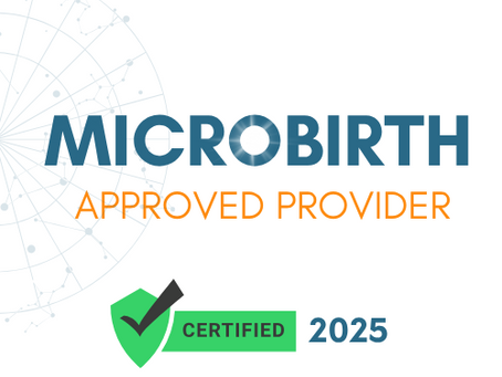 I am now a Microbirth Approved Provider!