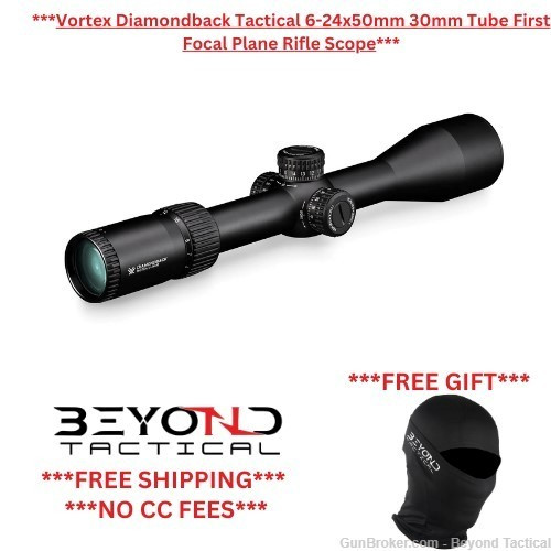 Vortex Diamondback Tactical 6-24x50mm 30mm Tube Free Mount