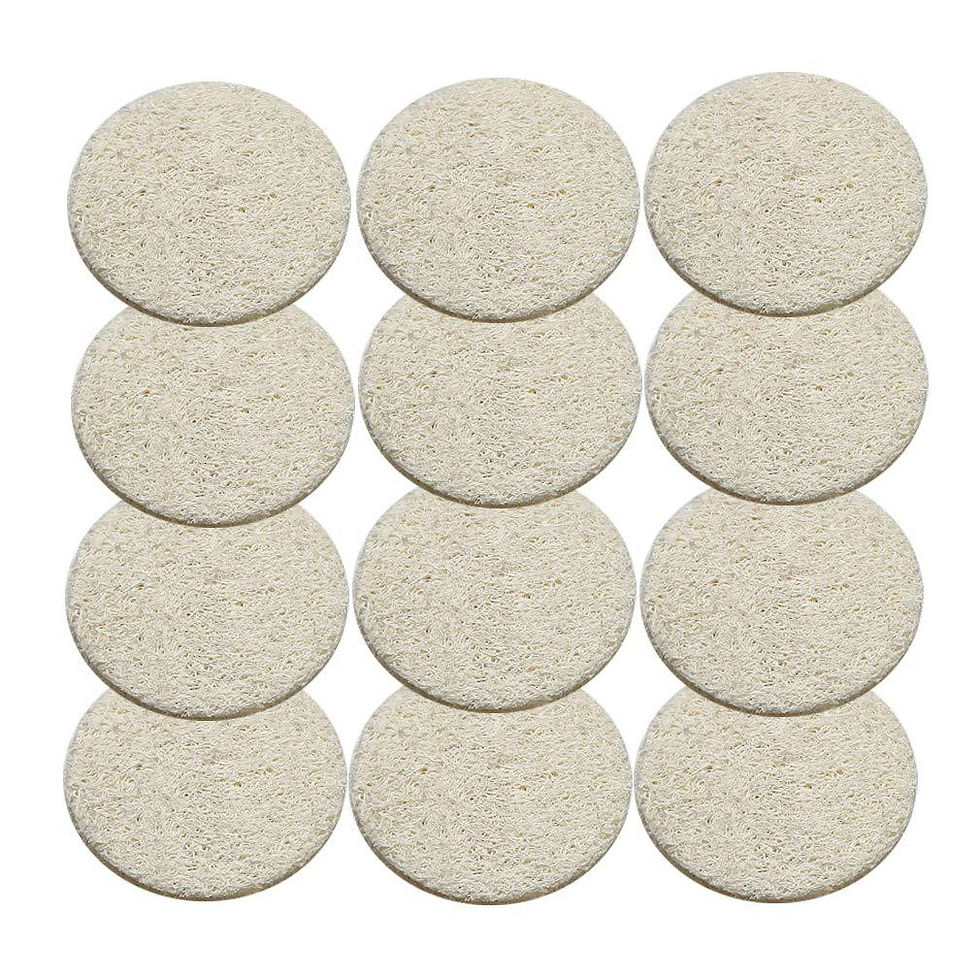 Thumbnail: 6x6cm Loofah Makeup Remover Pads for Eyes and Face
