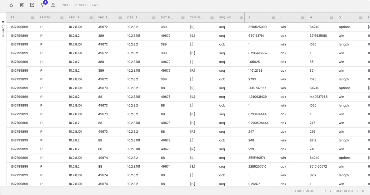Attack Timeline Query Filters