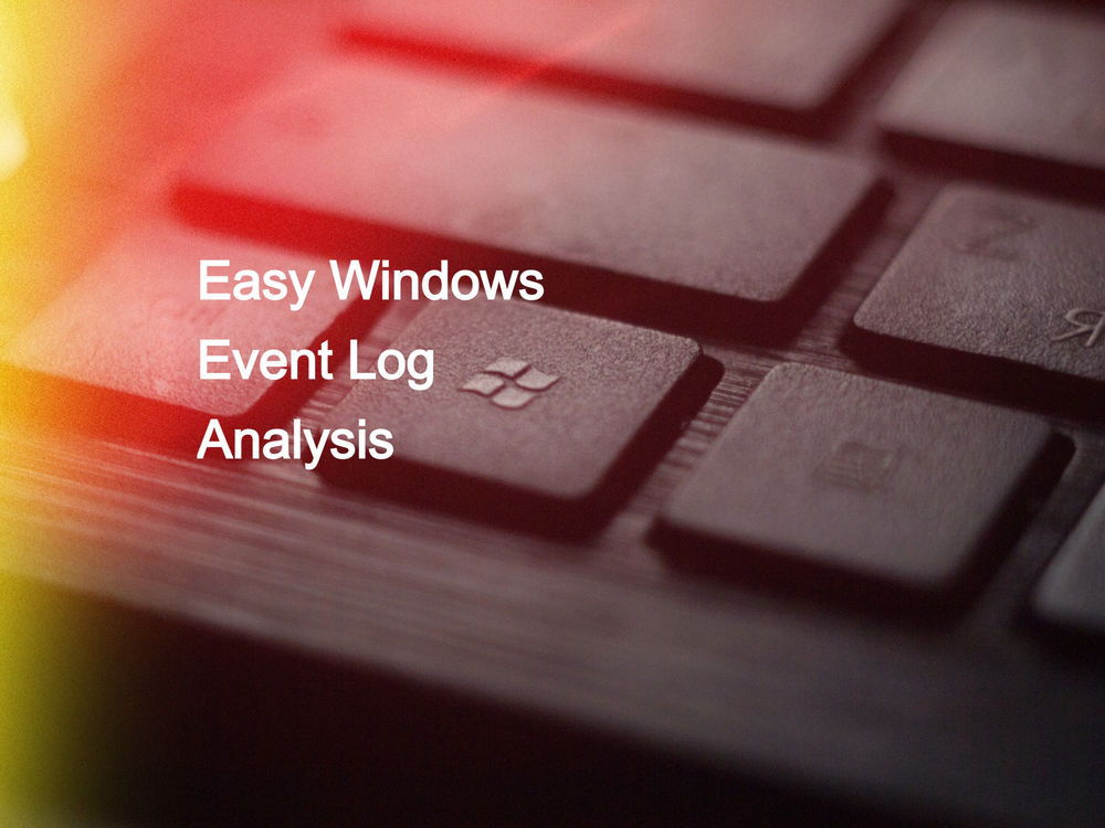 Easy Windows Event Log CSV Analysis