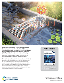 82. Atomically mixed catalysts on a 3D thin-shell TiO2 for dual-modal chemical detection and neutralization