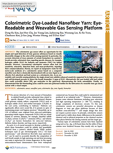 59. Colorimetric Dye-loaded Nanofiber Yarn: Eye-readable and Weavable Gas Sensing Platform