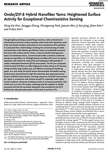 71. Oxide/ZIF-8 Hybrid Nanofiber Yarns: Heightened Surface Activity for Exceptional Chemiresistive Sensing