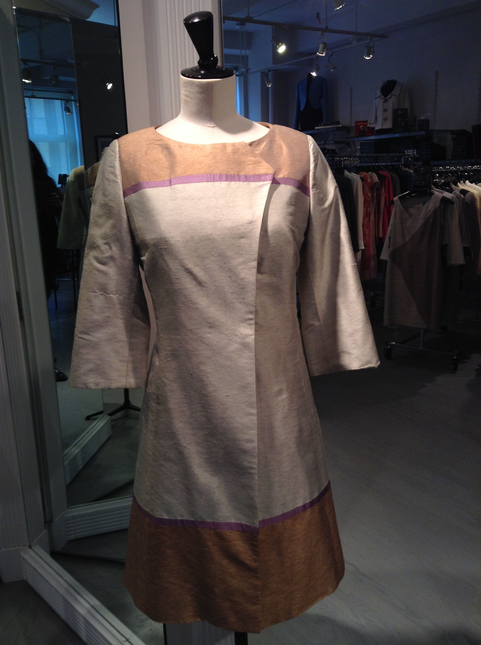 Mint Green/Copper 3/4 Length Jacket w/ Yoke