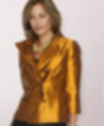 Copper Silk Shantung Jacket