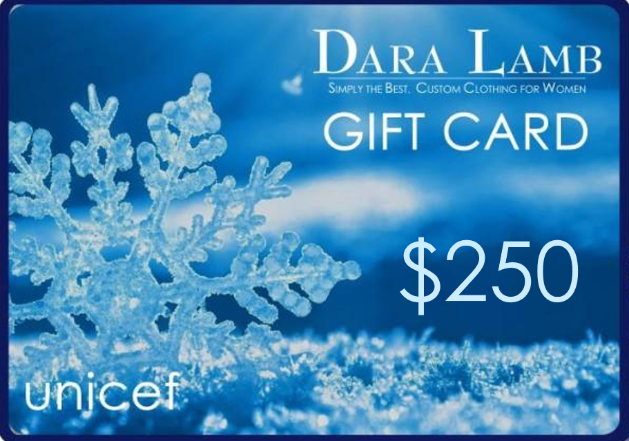 $250 DARA LAMB unicef Gift Card