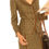 Thumbnail: Brown Olive and Lavender Grid English Wool Straight Skirt