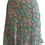 Thumbnail: Teal and Purple Silk Abstract Flared Cocktail Skirt