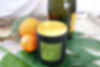 100% beeswax candle champagne orange blossom luxury double wick