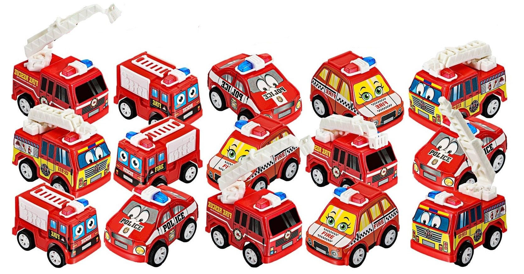 Mini Emergency Pull Back Model Vehicle