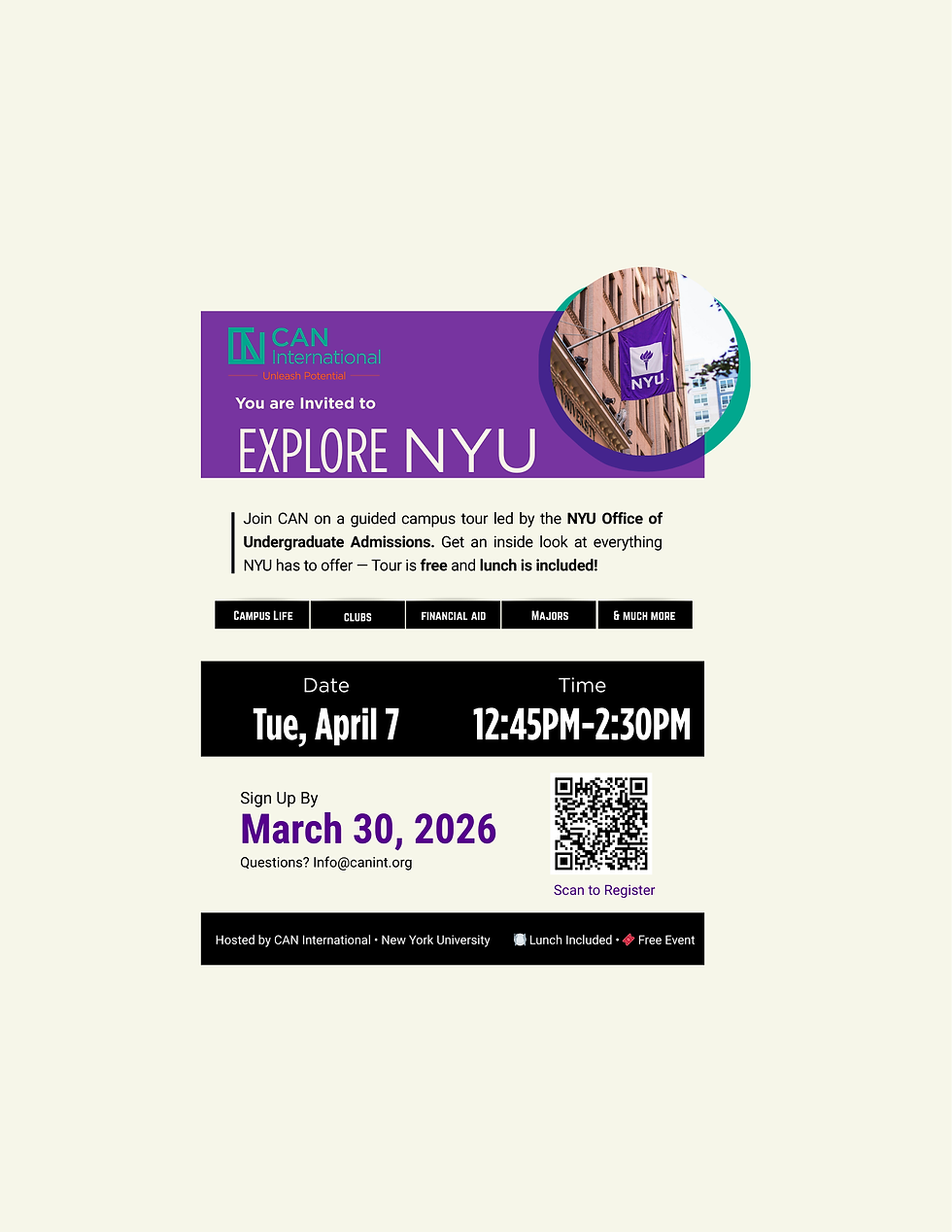 CAN Presents: Explore NYU [Registration Closed]