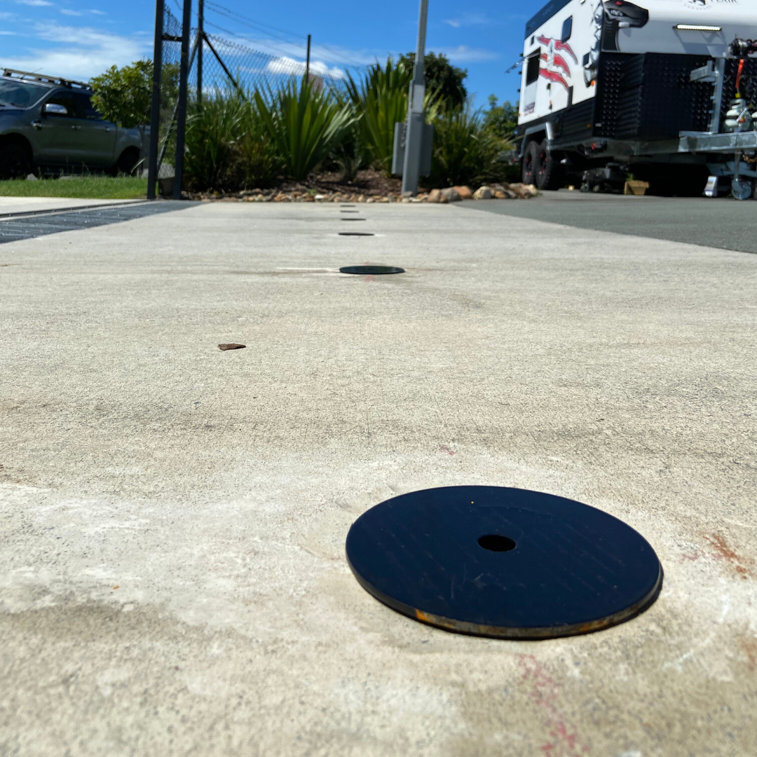 Core-drilled removable bollards