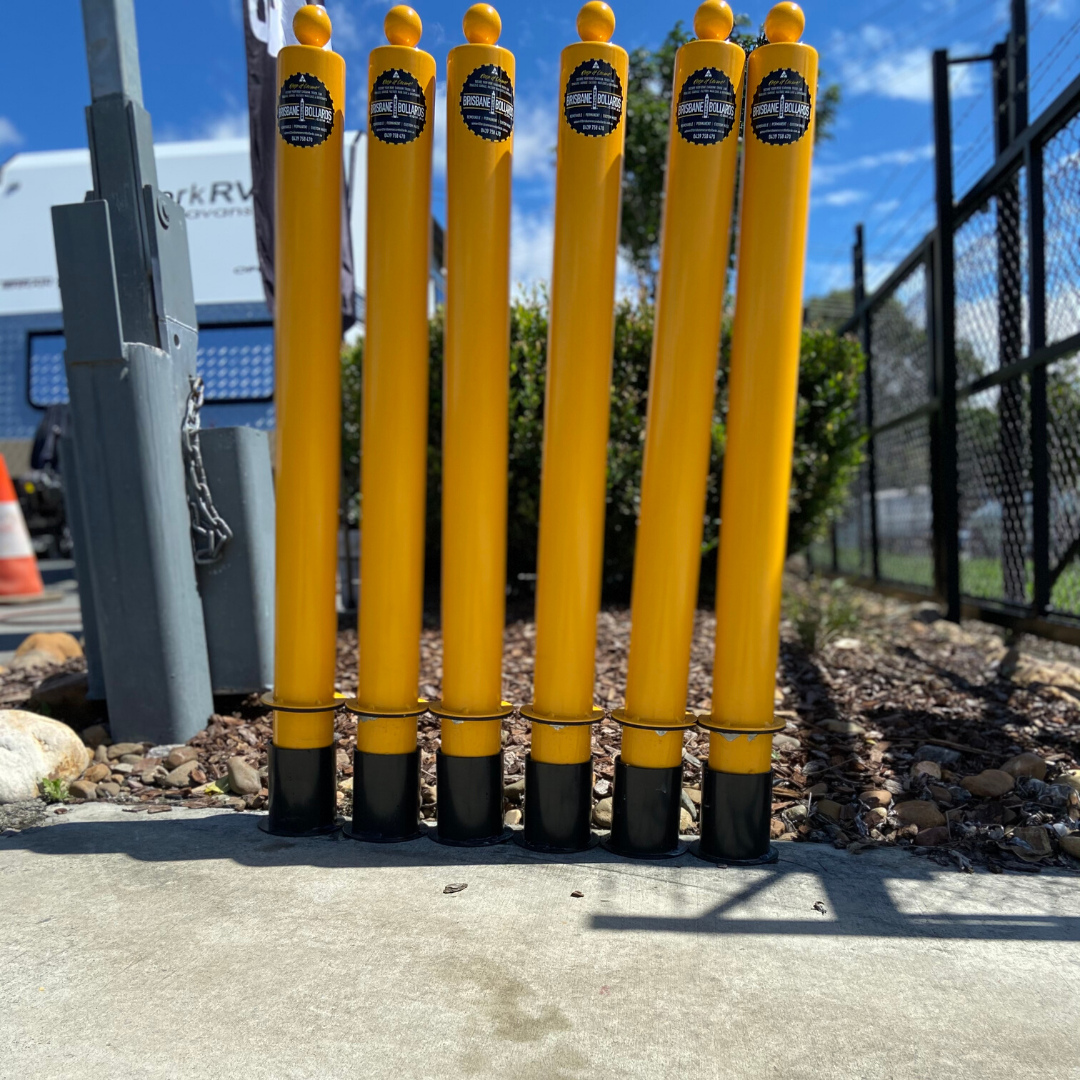 Industrial bollards install