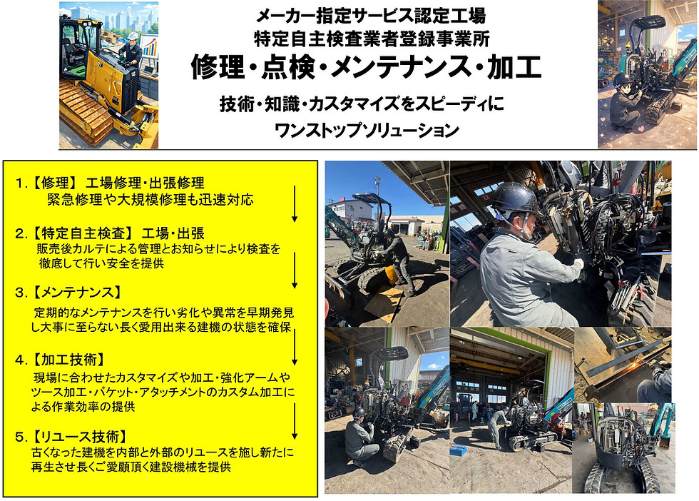 修理・点検・メンテナンス・加工