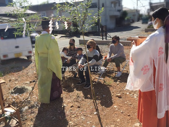 地鎮祭終了後